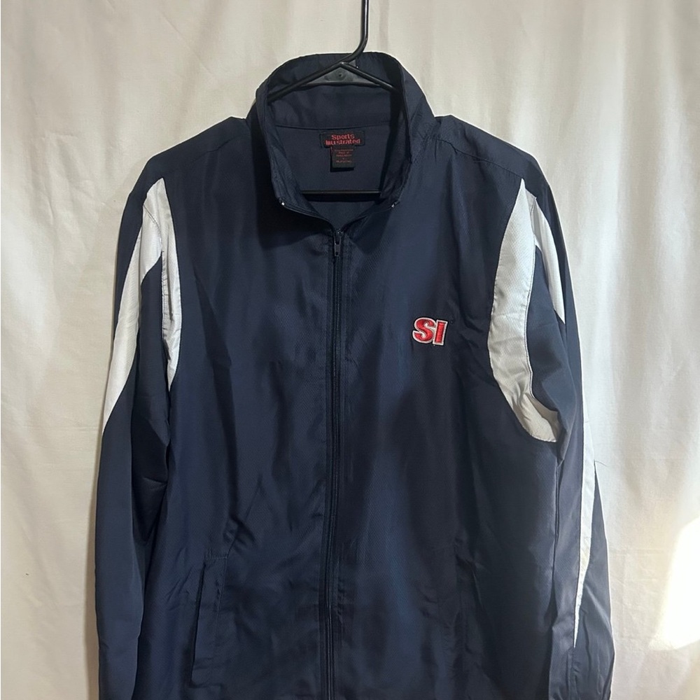 Sports Illustrated Swim Blue and White Lightweight Jacket